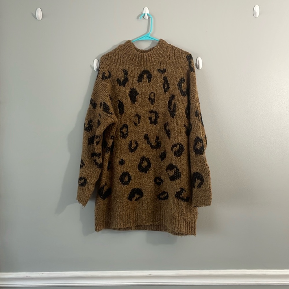 Cheetah print sweater
